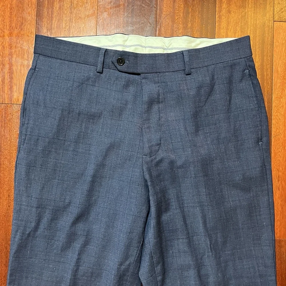 Brooks Brothers Pants Mens 34x27 Regent Fit Navy Blue Wool Preppy Office READ *